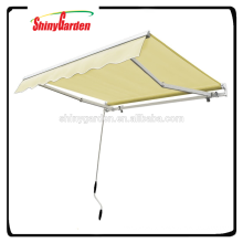 Shinygarden Patio Manual Retractable Sun Shade Awning -(10' x 12')